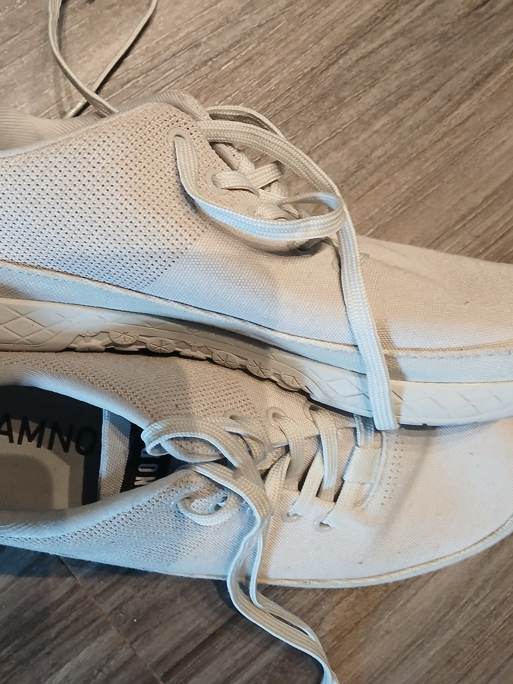 No Bull Men's Casual Lace-Up Sneakers in Off-White